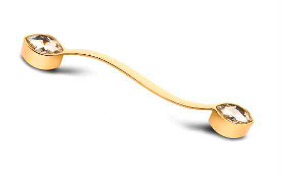 Мебельная ручка-скоба со стразами TL 15.10202 - TL 15.10207